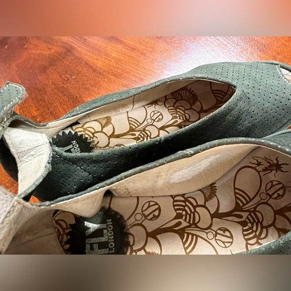 Fly London Yala' Perforated Leather Sandals - Picture 11 of 12